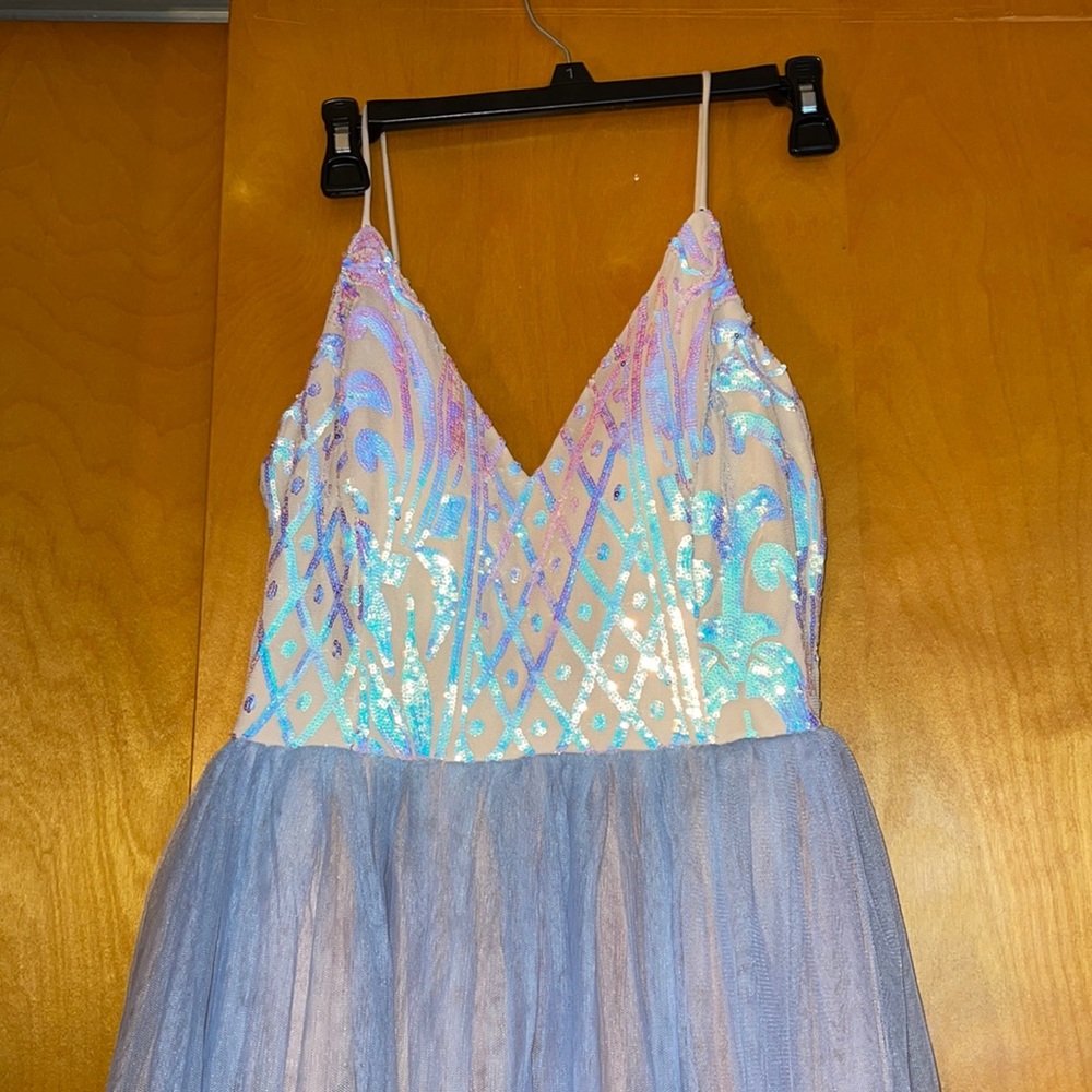 Windsor Prom Dress, mermaid colors, L, worn once
